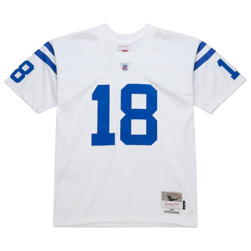 Peyton Manning #18 Indianapolis Colts 2006 Throwback NFL Jersey White view 2