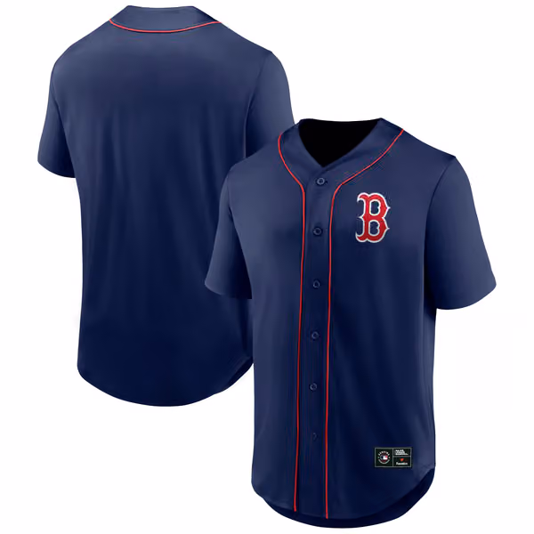 Boston Red Sox Fanatics Foundation MLB Fan Jersey Navy view 1