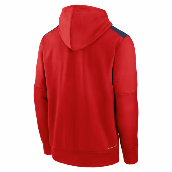 St. Louis Cardinals 2025 MLB Authentic Performance Therma Hoodie Red view 2
