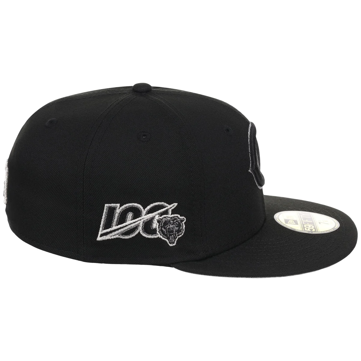 Chicago Bears NFL Liquid Titanium New Era 59FIFTY detail view