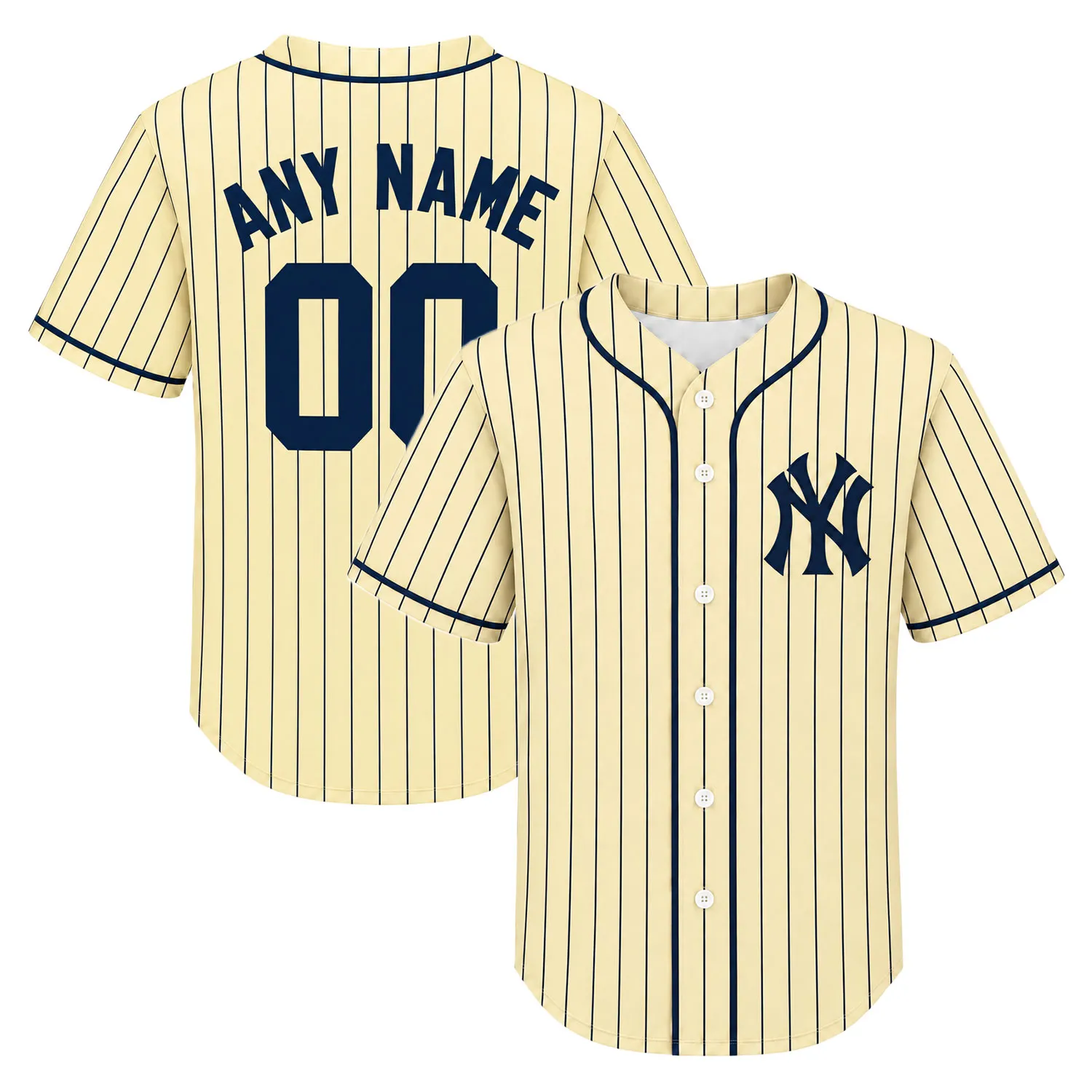 Vintage New York Yankees Jersey Custom Player Vibrant Retro Style