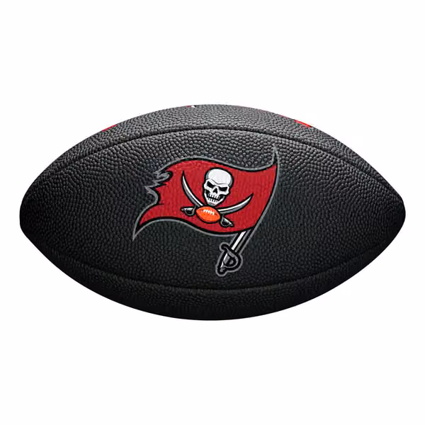 Tampa Bay Buccaneers NFL Wilson Mini Football Black view 3