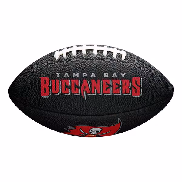 Tampa Bay Buccaneers NFL Wilson Mini Football Black view 1