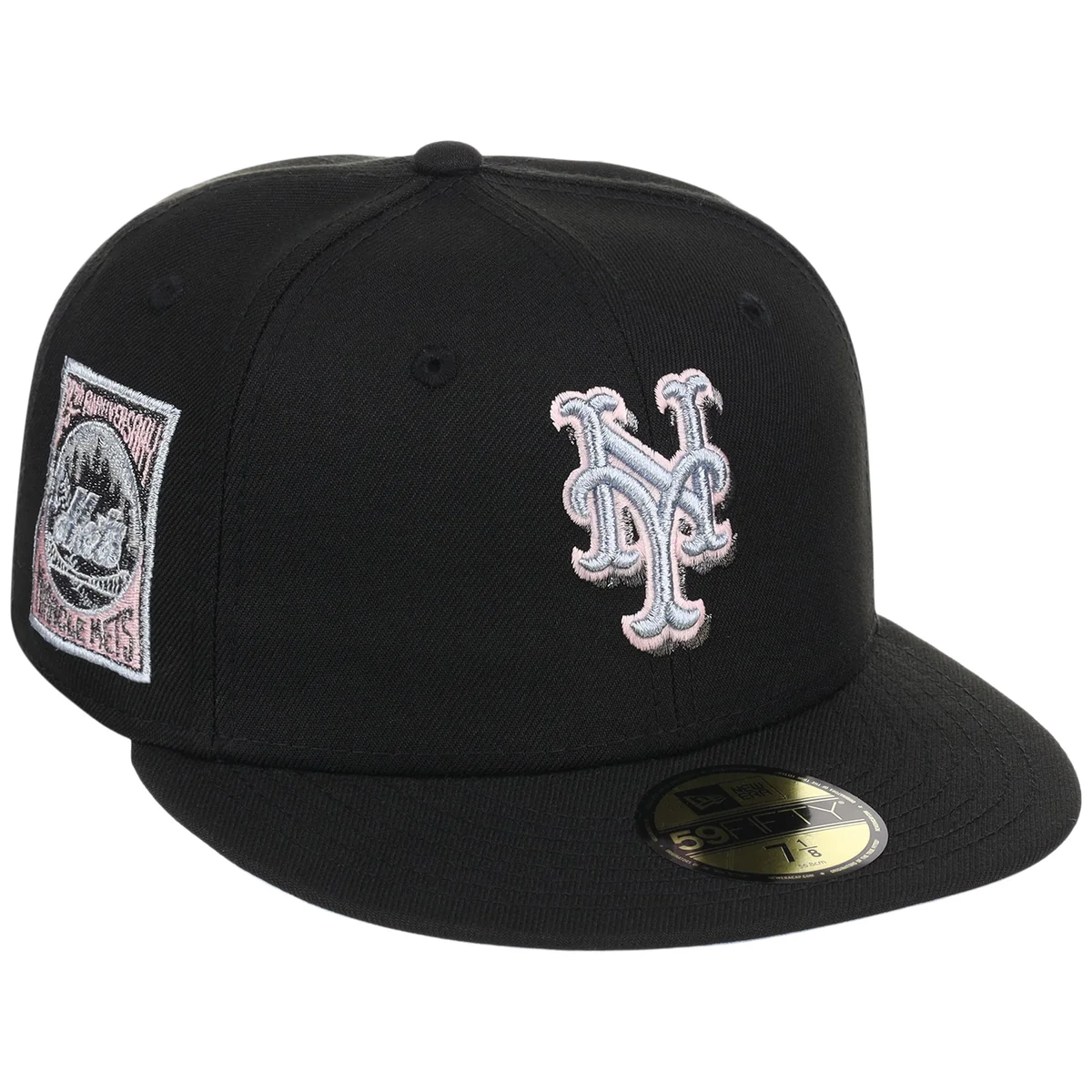 New York Mets MLB Pewter Skies New Era 59FIFTY front view