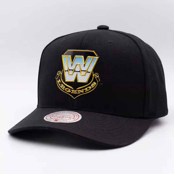 WWE Mitchell & Ness Pro Crown Snapback Cap Black product photo
