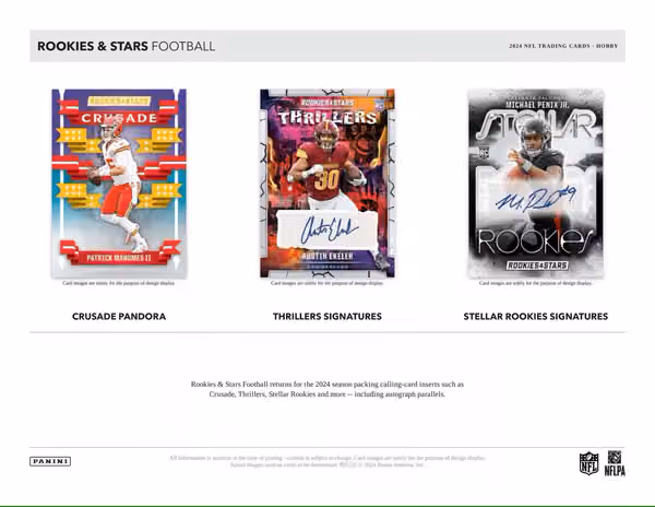 2024 Panini Rookies & Stars Football Hobby Box NFL view 3