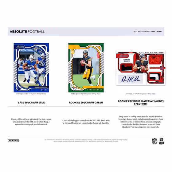 2022 Panini Absolute NFL Football Hobby Box view 2