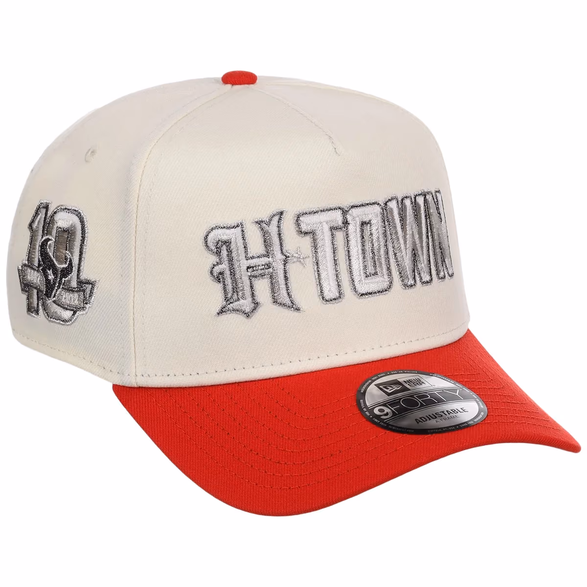 Houston Texans 'H-Town' (Chrome/Red) Houston Crown the City New Era 9FORTY A-Frame front view