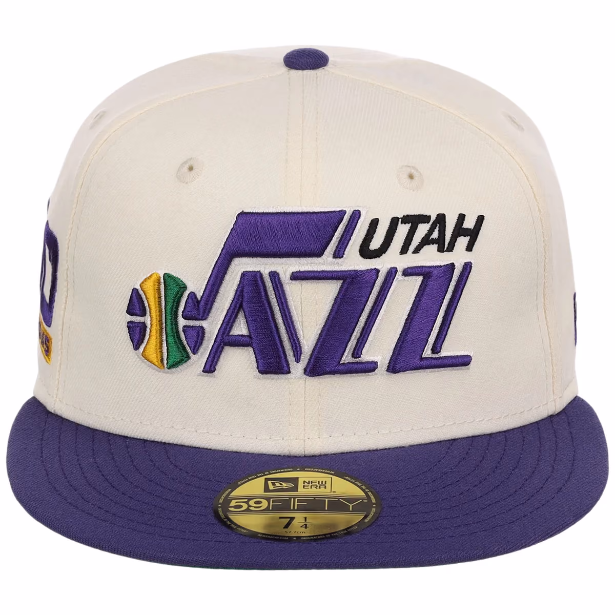 Utah Jazz NBA Chrome OTC New Era 59FIFTY (Chrome/Purple) detail view