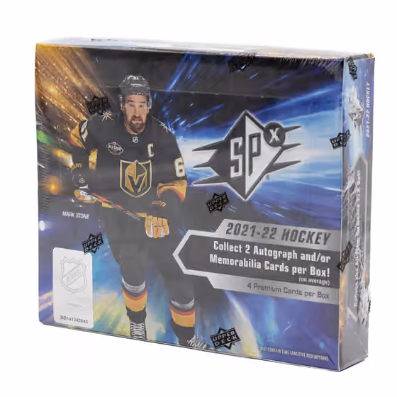 2021/22 Upper Deck SPx Hockey Hobby Box NHL view 1