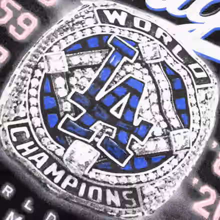 Los Angeles Dodgers Championship Ring MLB T-Shirt Black view 6