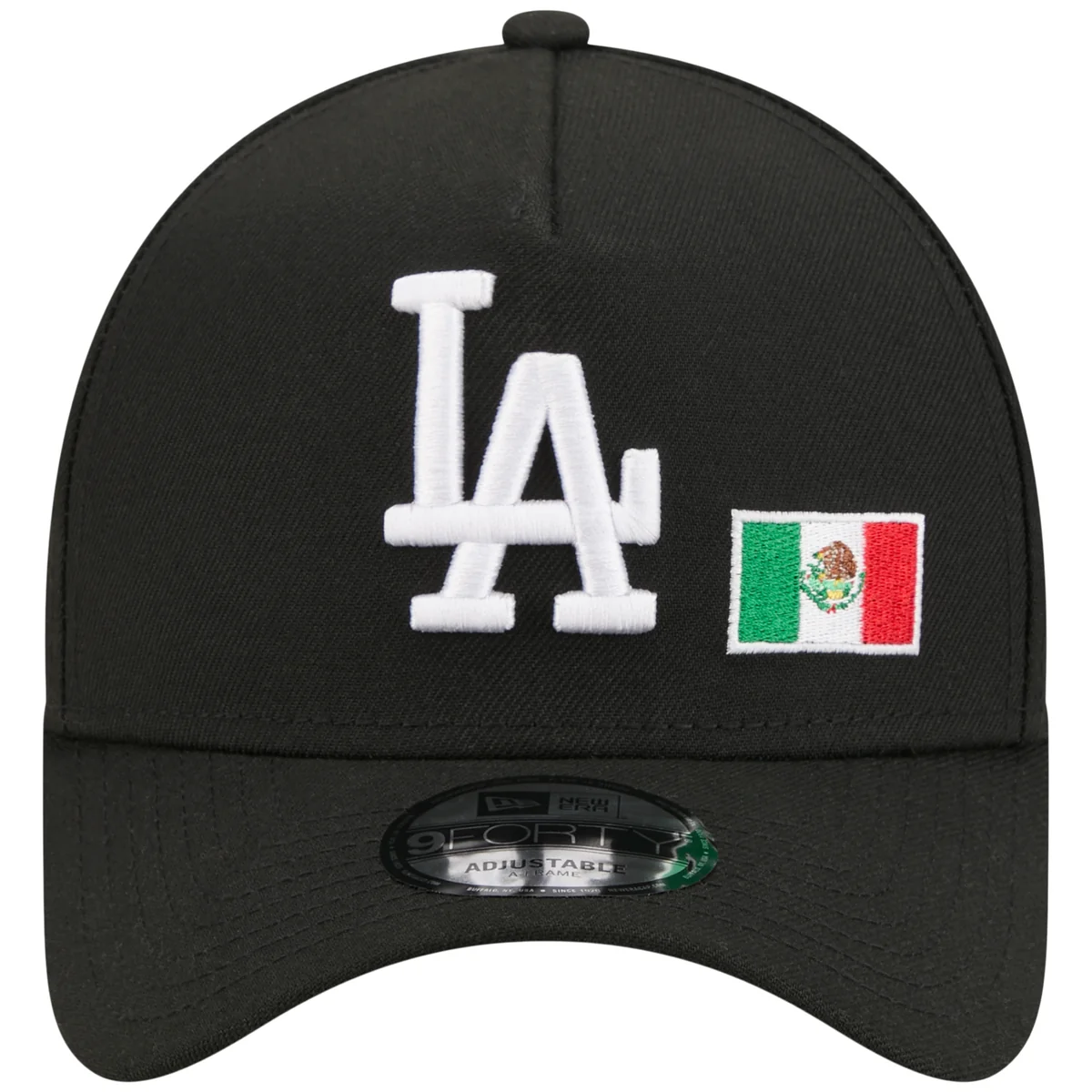 Los Angeles Dodgers Los Angeles Crown the City - MX Flag - Black/Black New Era 9FORTY detail view