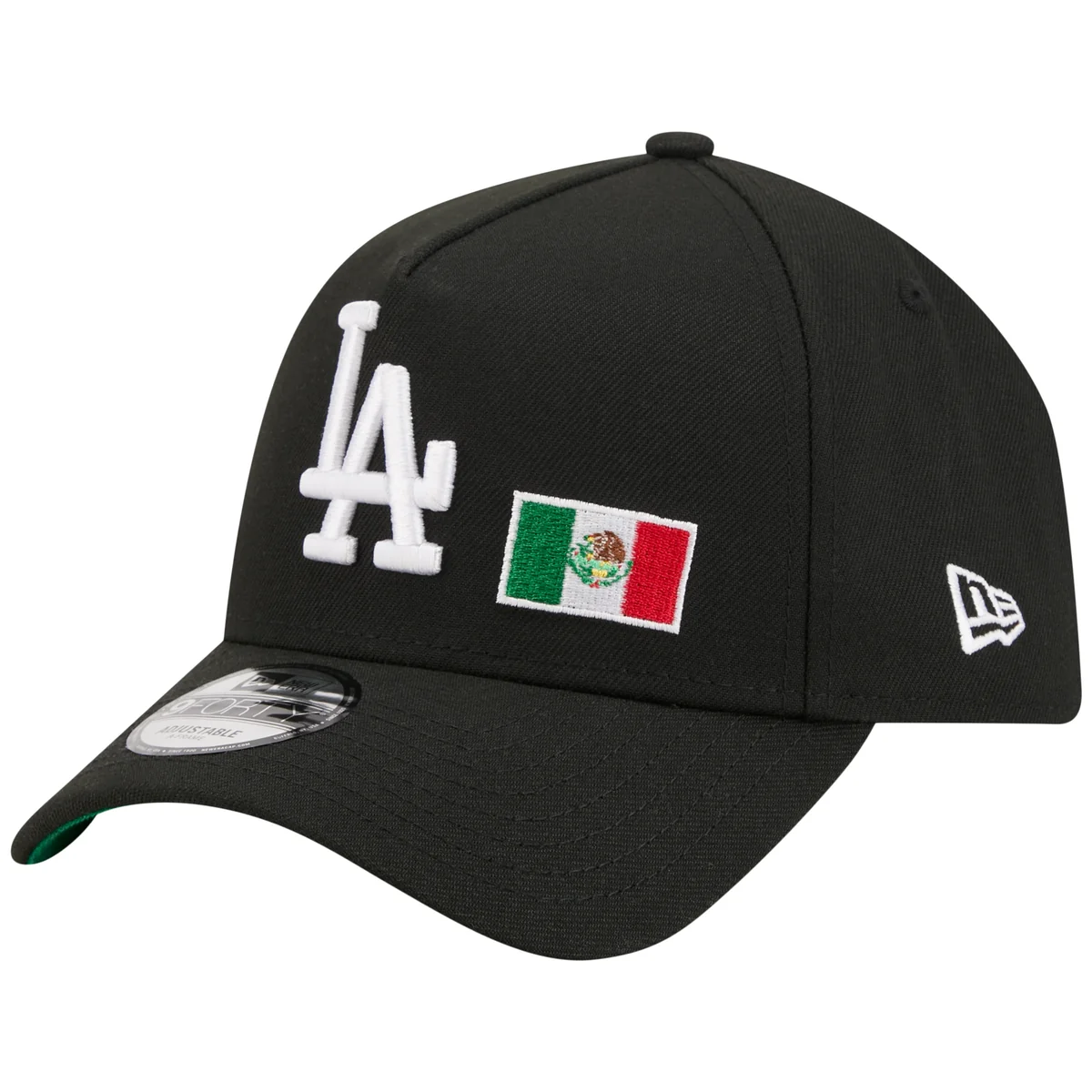 Los Angeles Dodgers Los Angeles Crown the City - MX Flag - Black/Black New Era 9FORTY detail view