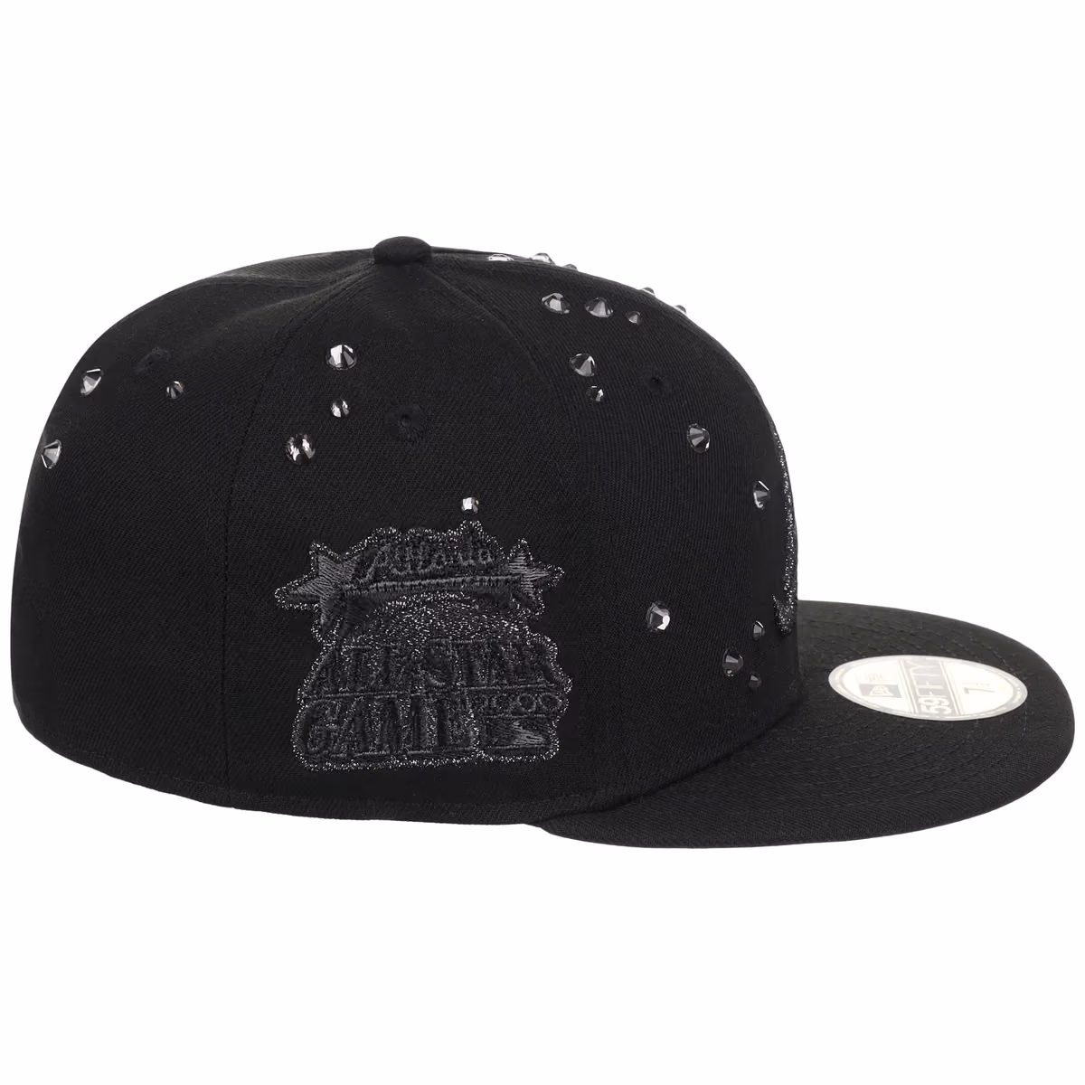 Atlanta Braves Quavo Georgia Pack Collection - New Era 59FIFTY "Iced Out" (Black/Black) detail view