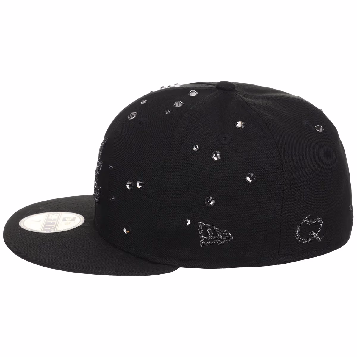 Atlanta Braves Quavo Georgia Pack Collection - New Era 59FIFTY "Iced Out" (Black/Black) detail view