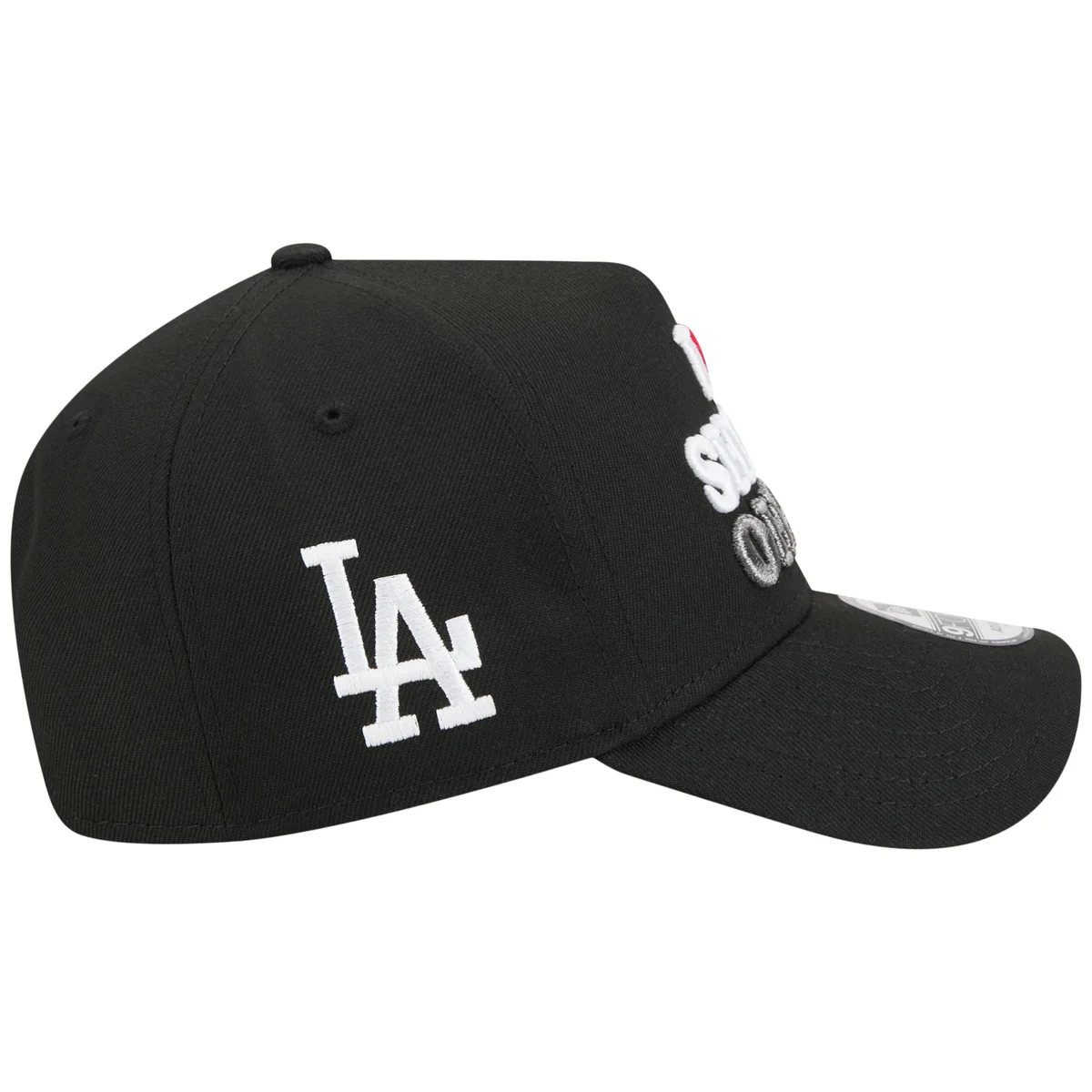 Los Angeles Dodgers Los Angeles Crown the City - I Love Shohei - Black/Black New Era 9FORTY detail view