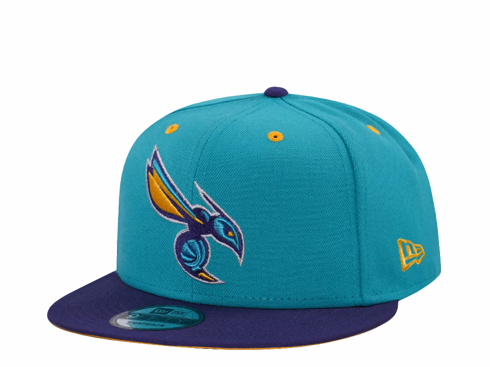 New Era Charlotte Hornets Color Flip Two Tone Edition 9Fifty Snapback Hat front