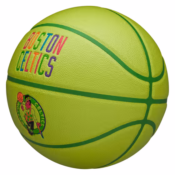 Boston Celtics Neon Pop NBA Basketball (Size 7) view 3