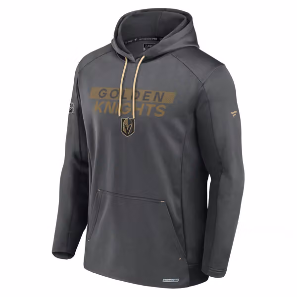 Vegas Golden Knights 2024/25 Authentic Pro Rink Tech NHL Hoodie Gray view 1