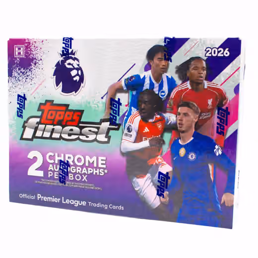 2025/26 Topps Finest Premier League Soccer EPL Hobby Box view 1