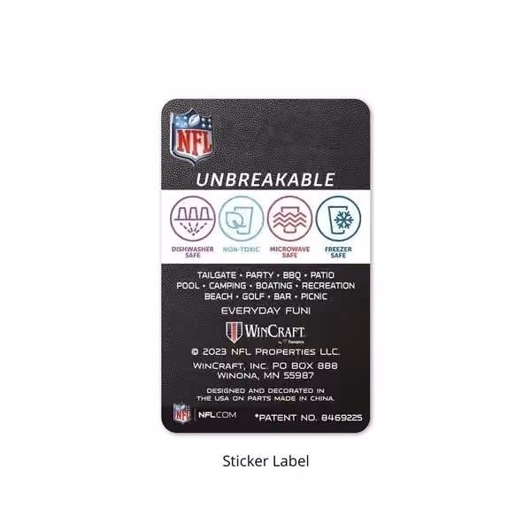 New Orleans Saints Icicle Silicone NFL Pint Glass view 2