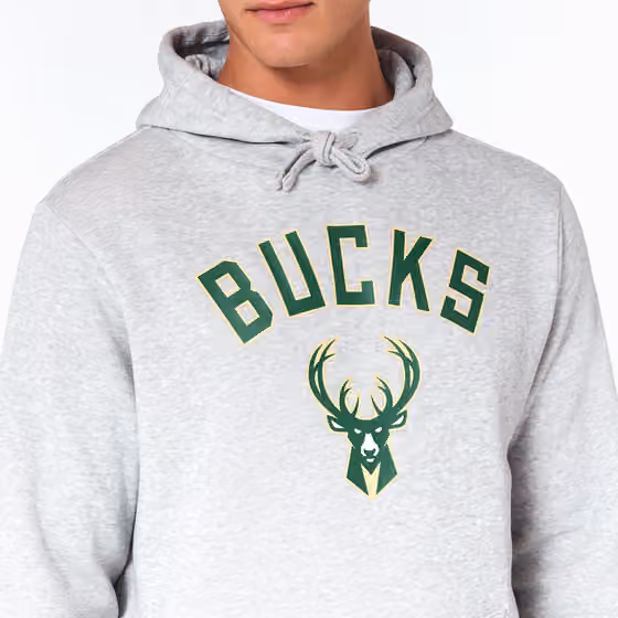 Milwaukee Bucks Team Logo Hoodie NBA Sweatshirt view 3