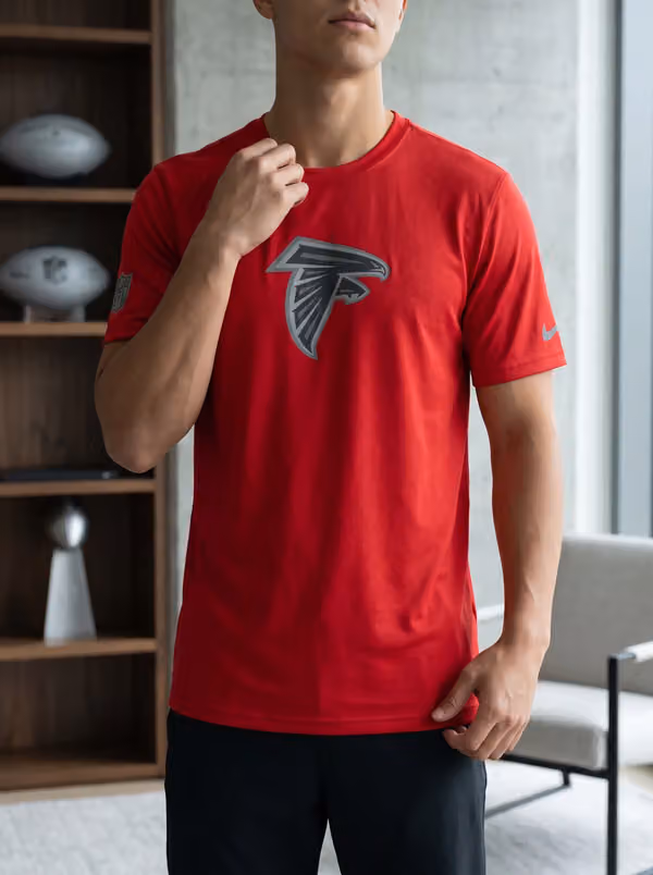 Atlanta Falcons 2026 NFL Sideline Lead The Charge Legend T-Shirt Red view 3
