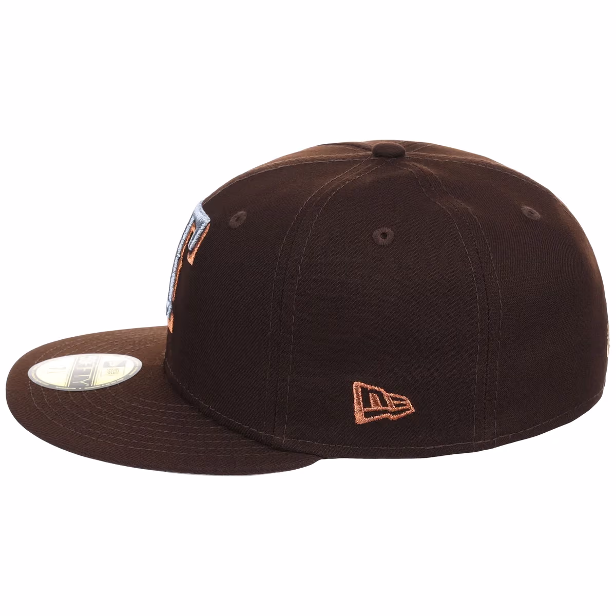 Texas Rangers MLB Frosted Bark New Era 59FIFTY detail view
