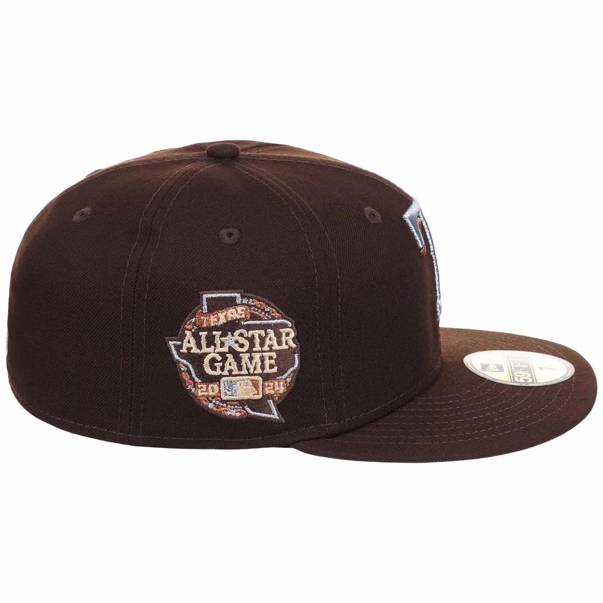 Texas Rangers MLB Frosted Bark New Era 59FIFTY detail view