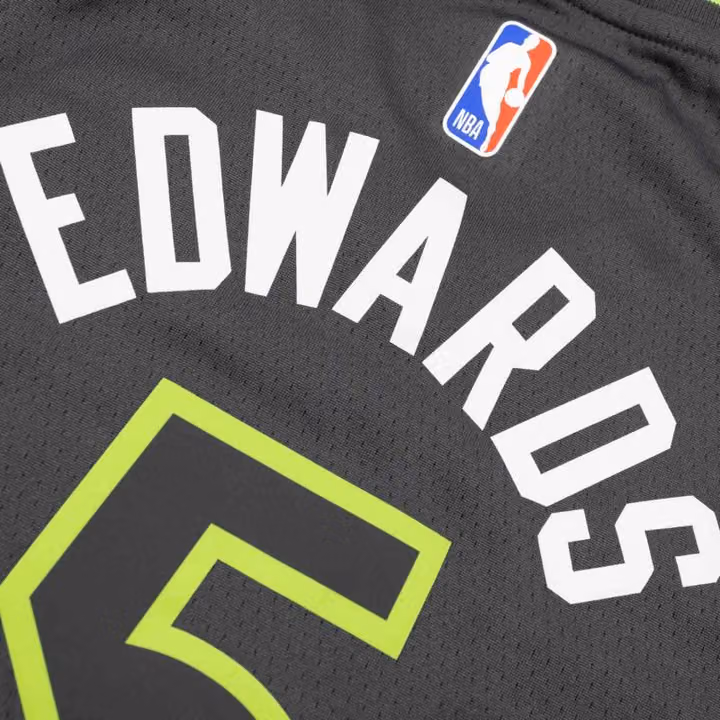 Anthony Edwards #5 Minnesota Timberwolves Swingman NBA Jersey Dark Gray (YOUTH) view 4