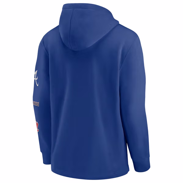 Atlanta Braves Nike Rewind Lefty MLB Hoodie Blue view 2