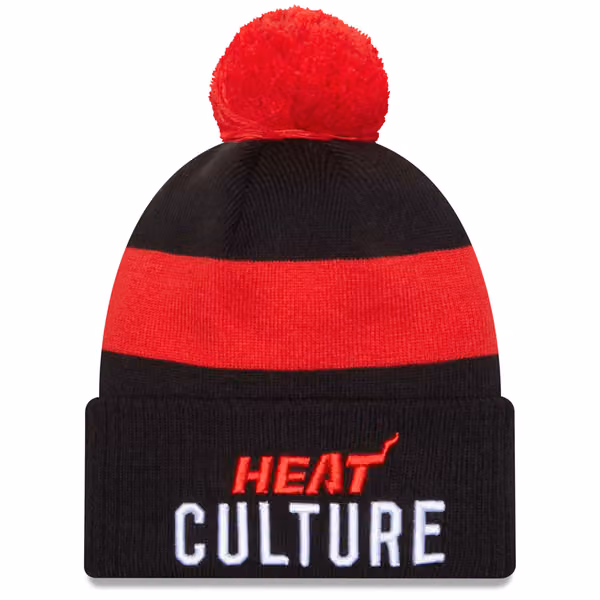 Miami Heat 2023 NBA City Edition New Era Knit Hat product photo