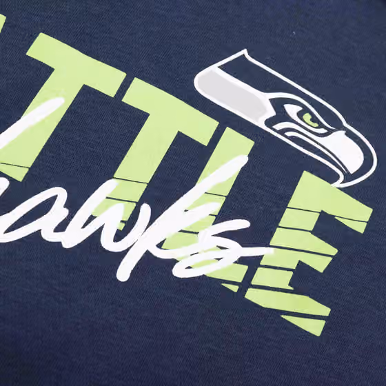 Seattle Seahawks Wordmark Nike Club NFL Hoodie Navy (WOMEN'S) view 3