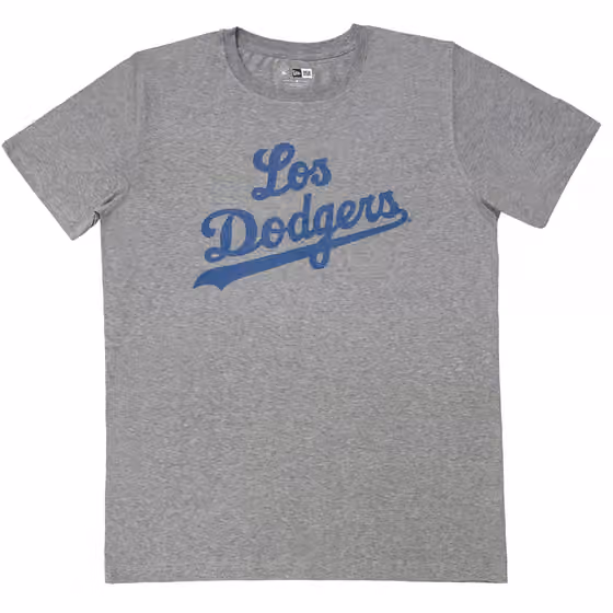 Los Angeles Dodgers City Connect Logo New Era T-Shirt Gray view 1
