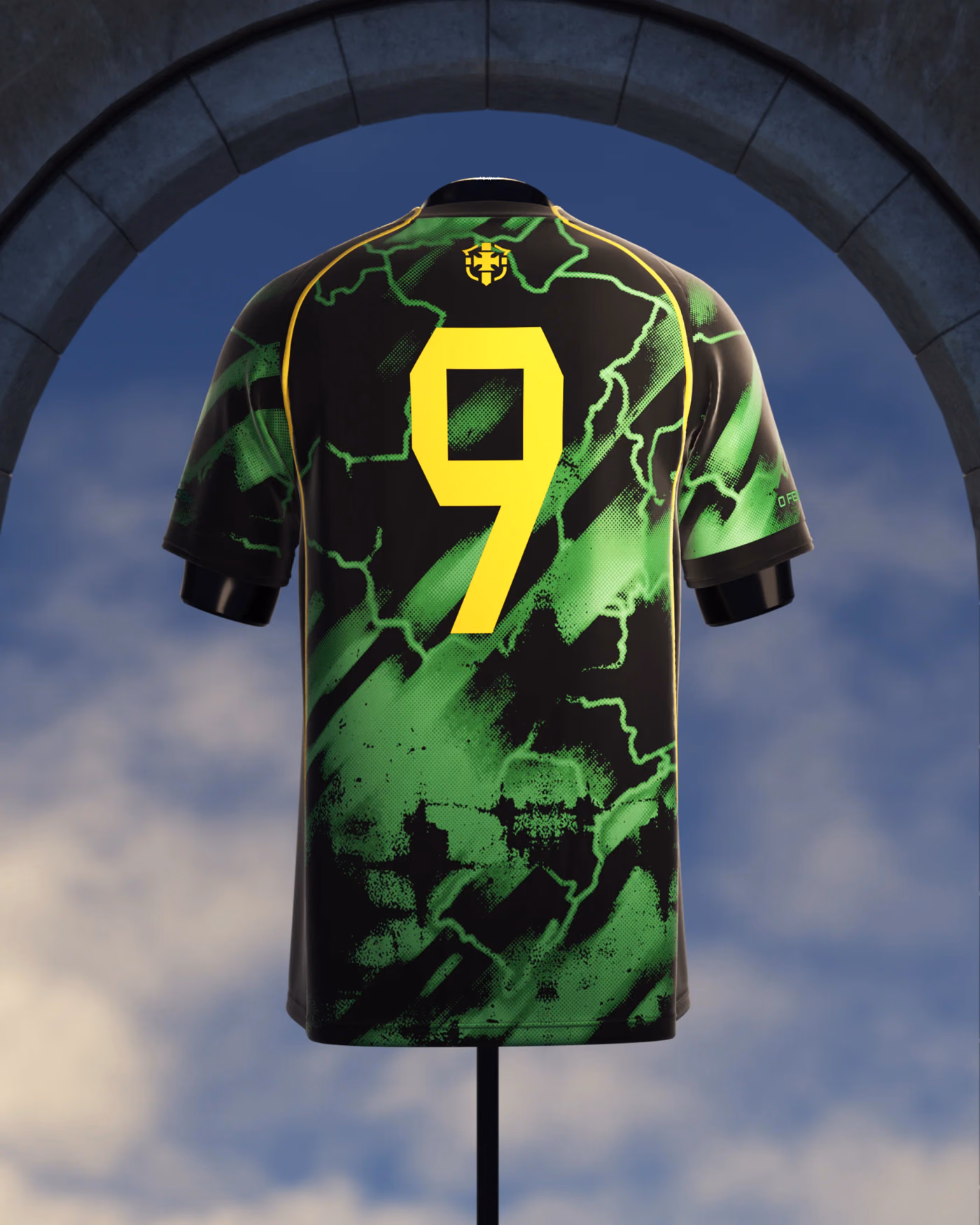 Jersevo Custom Personalized O Fenomeno - Number 9 Jersey back view