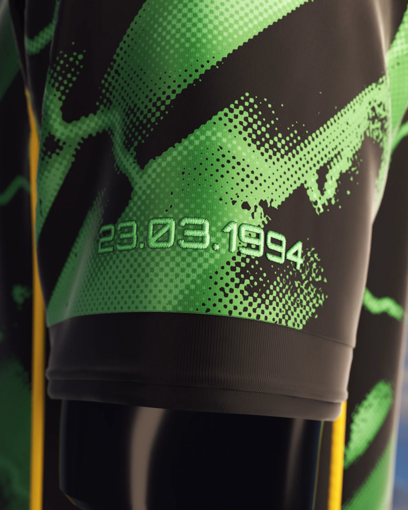 Jersevo Custom Personalized O Fenomeno - Number 9 Jersey left sleeve detail