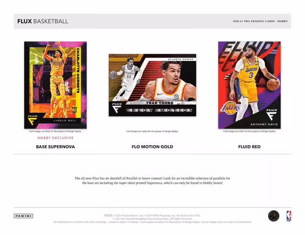2020/21 Panini Flux Basketball Hobby Box NBA view 4
