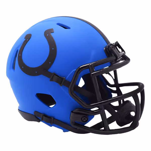 Indianapolis Colts Rave Alternate NFL Speed Mini Helmet Blue view 1