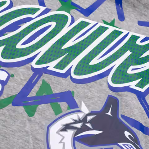 Vancouver Canucks Sport Classics Oversized NHL Hoodie Gray view 4