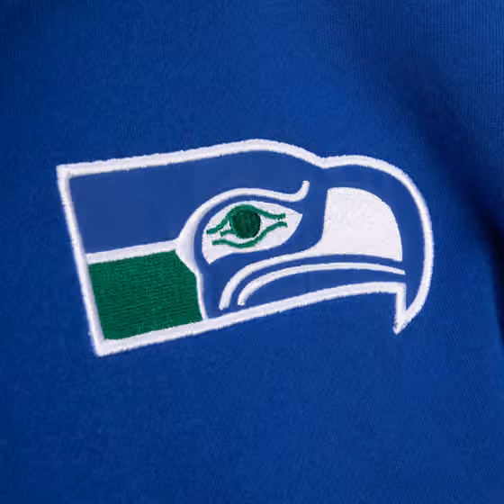 Seattle Seahawks Mitchell & Ness NFL Full Zip Fleece Hoodie view 3