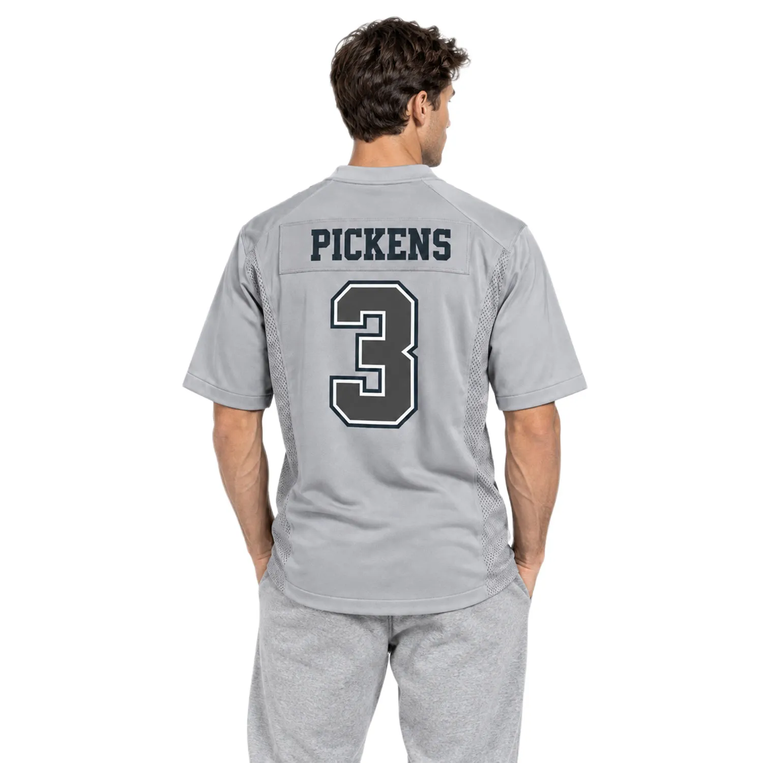 George Pickens Gray Jersey Vibrant Dallas Cowboy Apparel