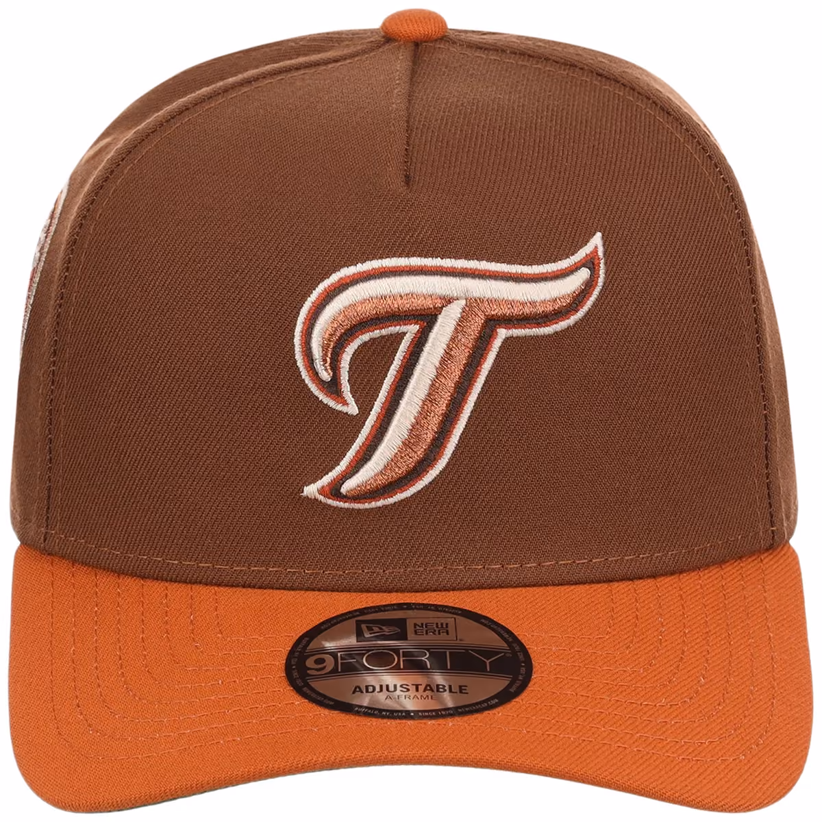 Toronto Blue Jays MLB Copper Harvest New Era 9FORTY A-Frame detail view