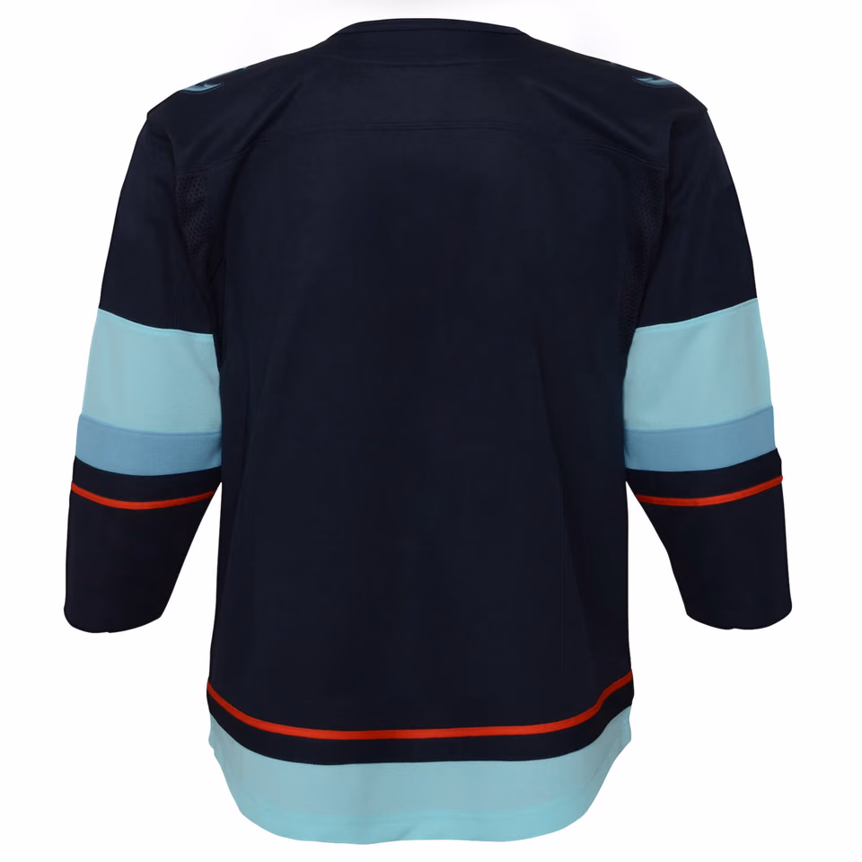 Seattle Kraken Premier Youth NHL Jersey Home Navy (KIDS) view 2