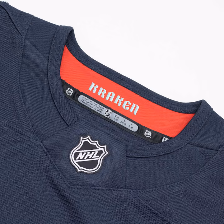 Seattle Kraken Premier Youth NHL Jersey Home Navy (KIDS) view 4