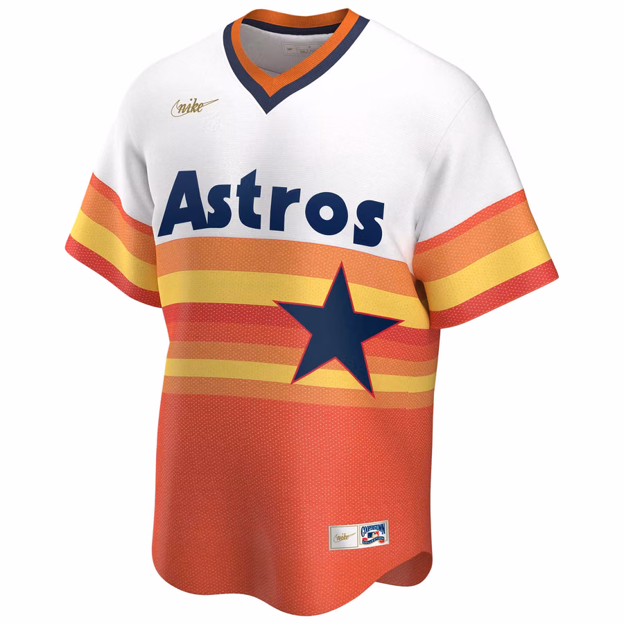 Houston Astros Cooperstown Collection Nike MLB Jersey Rainbow view 1