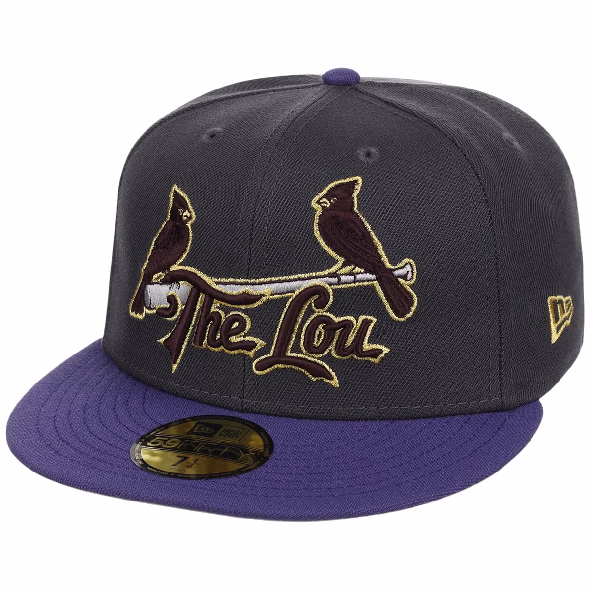 St. Louis Cardinals MLB Midnight Orchid New Era 59FIFTY detail view