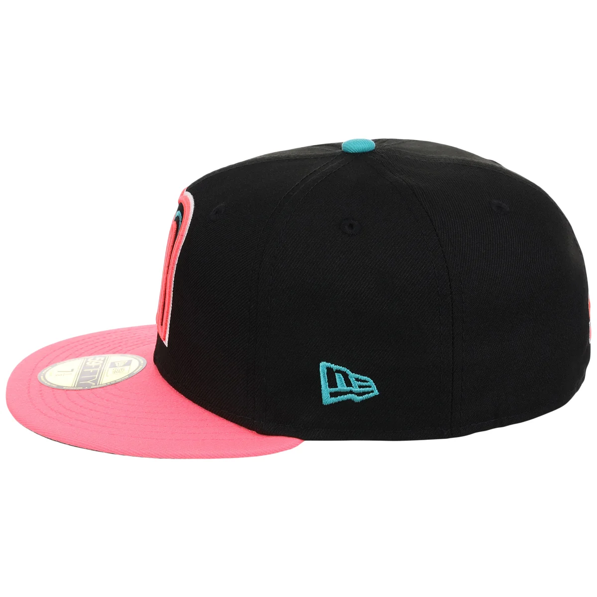 Mexico MLB United by Baseball New Era 59FIFTY (Black/Pink) detail view