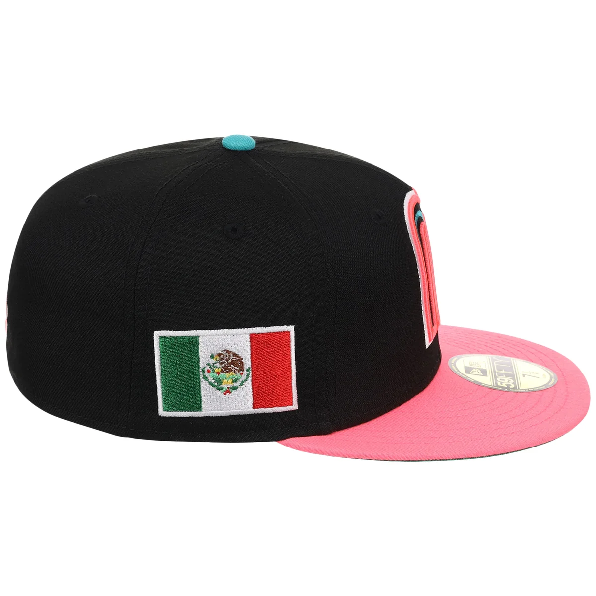 Mexico MLB United by Baseball New Era 59FIFTY (Black/Pink) detail view