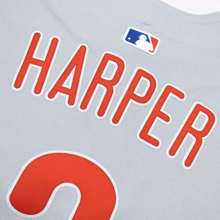 Bryce Harper #3 Philadelphia Phillies Nike Limited MLB Jersey Grey view 4
