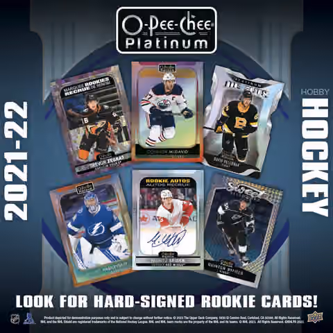 2021/22 Upper Deck O-Pee-Chee Platinum NHL Hockey Hobby Box view 5
